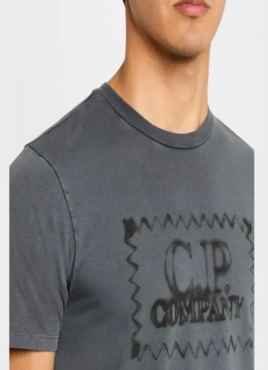 C.P. COMPANY Jersey Logo Label T-Shirt MSRP $195