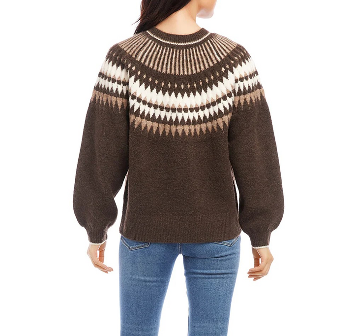 Karen Kane Jacquard Sweater MSRP $138