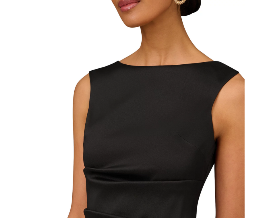 Aidan Mattox Stretch Mikado Midi Sheath Dress MSRP $295