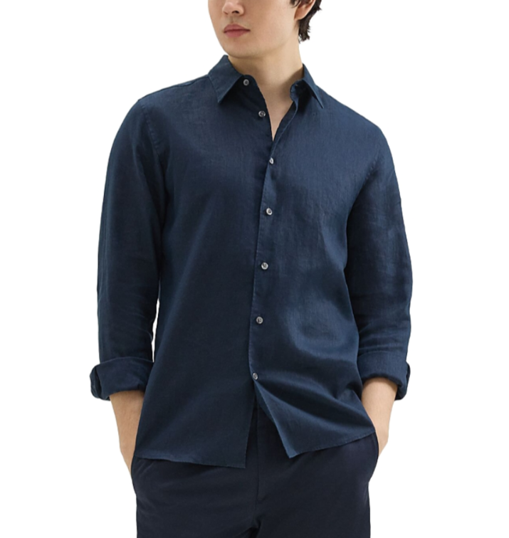 Theory Irving Shirt in Relaxed Linen MSRP $225