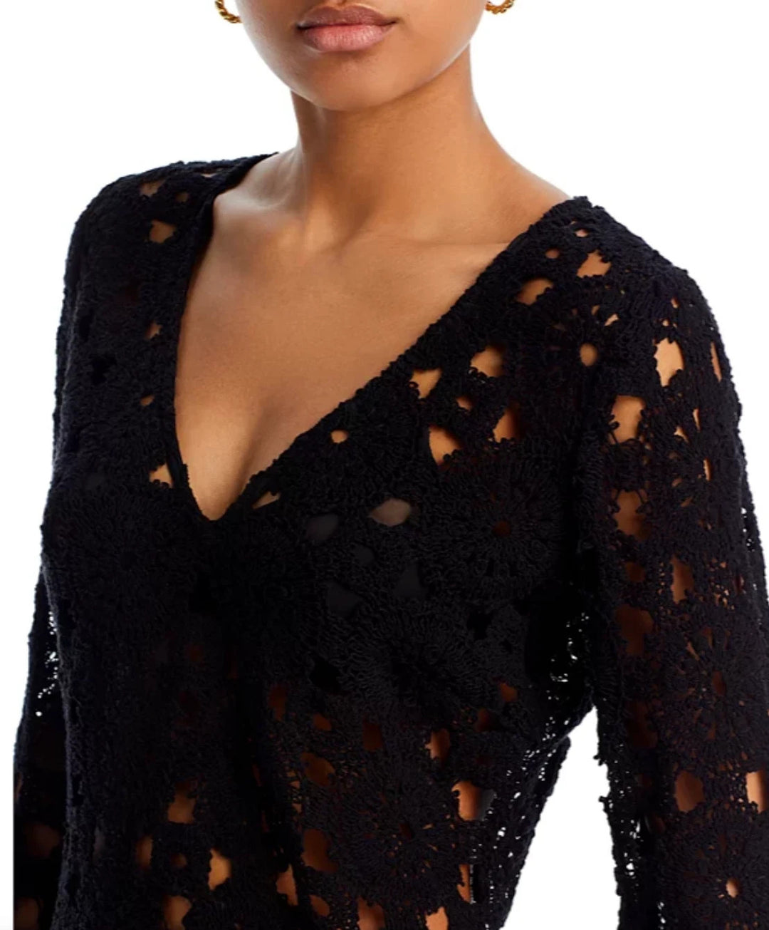 Aqua Swim Crochet Cover up Dress MSRP $98