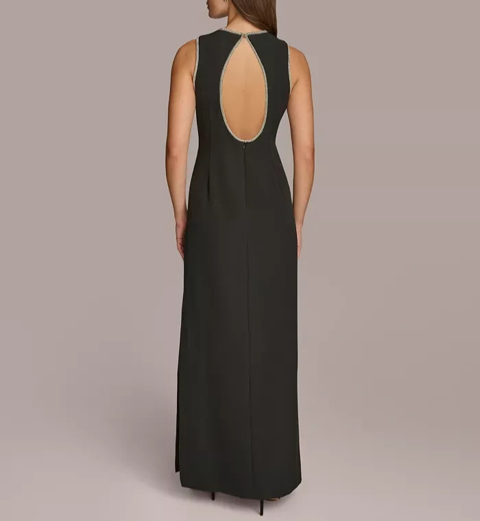 Donna Karan New York Rhinestone Trimmed Gown MSRP $239