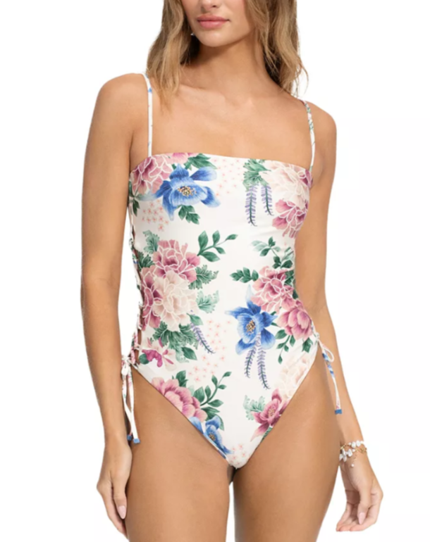 Agua Bendita Posh Ivy Lace Up Swimsuit MSRP $210