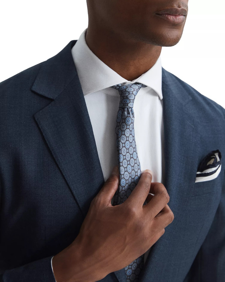 REISS Slim Fit Sharkskin Blazer MSRP $525