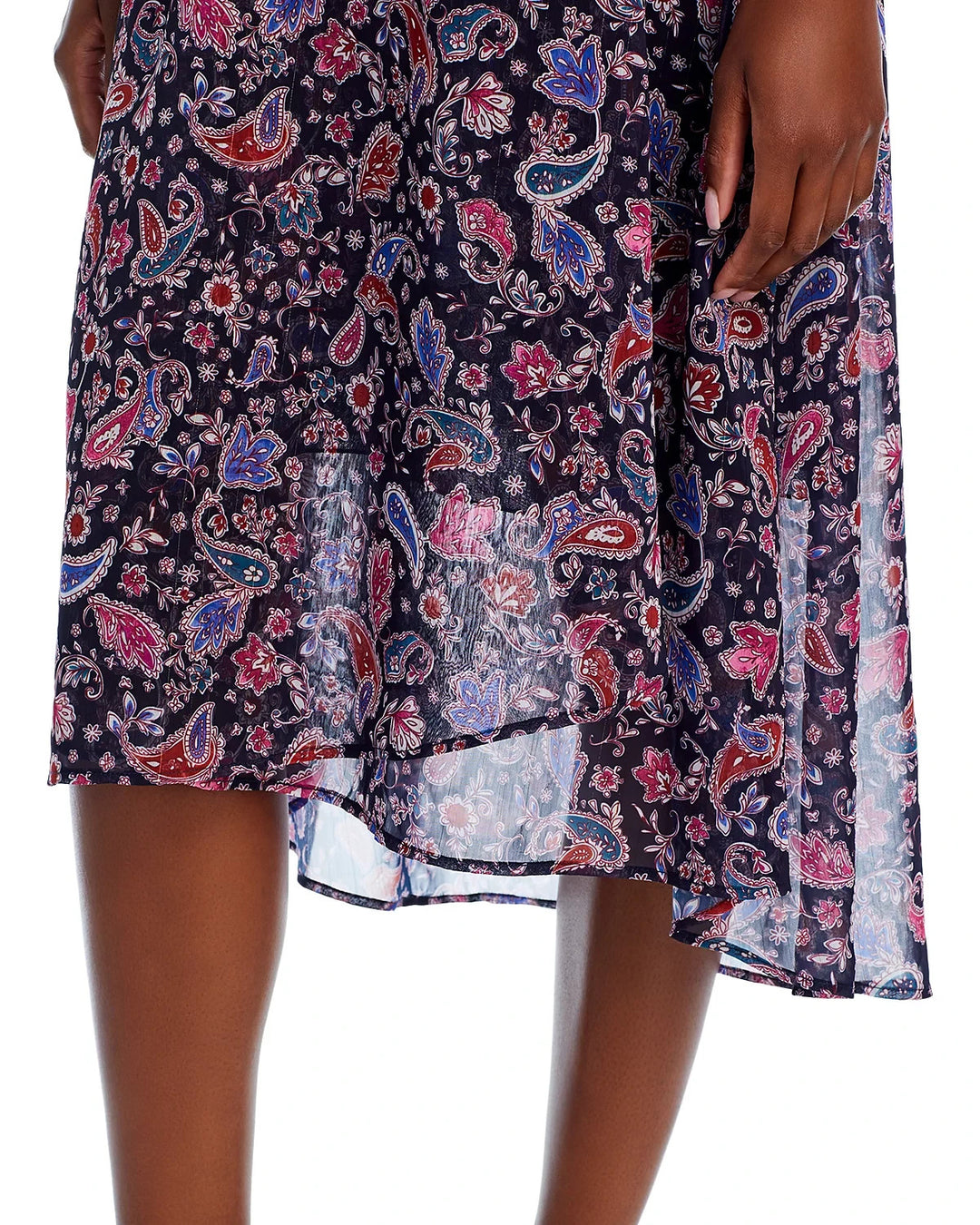 AQUA Flutter Cap Sleeve Midi Dress MSRP $118