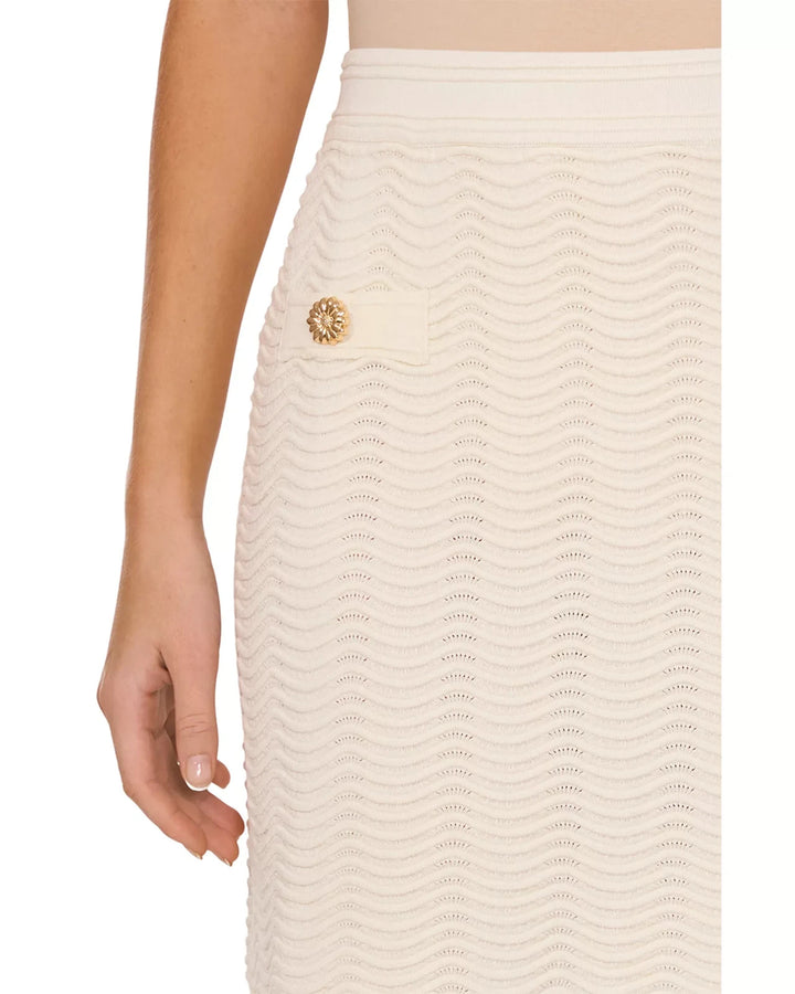 CeCe Scalloped Textured Mini Skirt MSRP $79