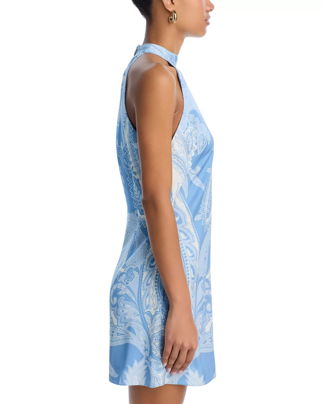 Hemant and Nandita Printed Halter Mini Dress MSRP $348
