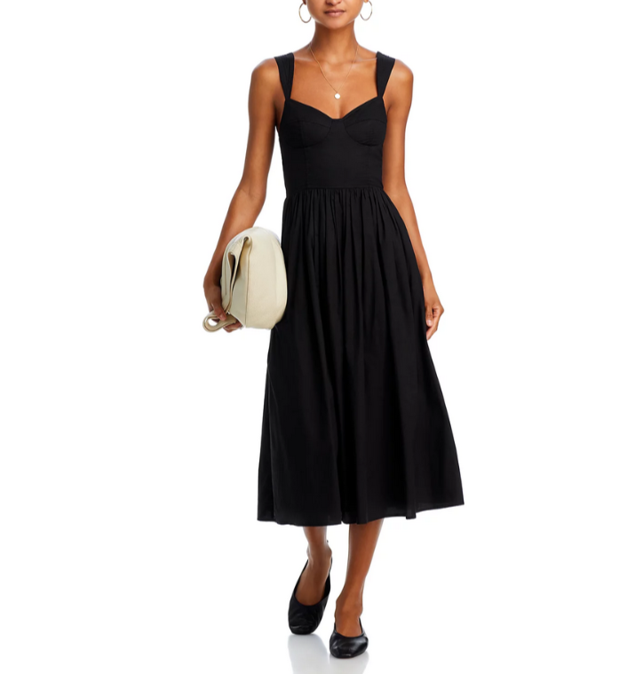 AQUA Corset Midi Dress MSRP $118