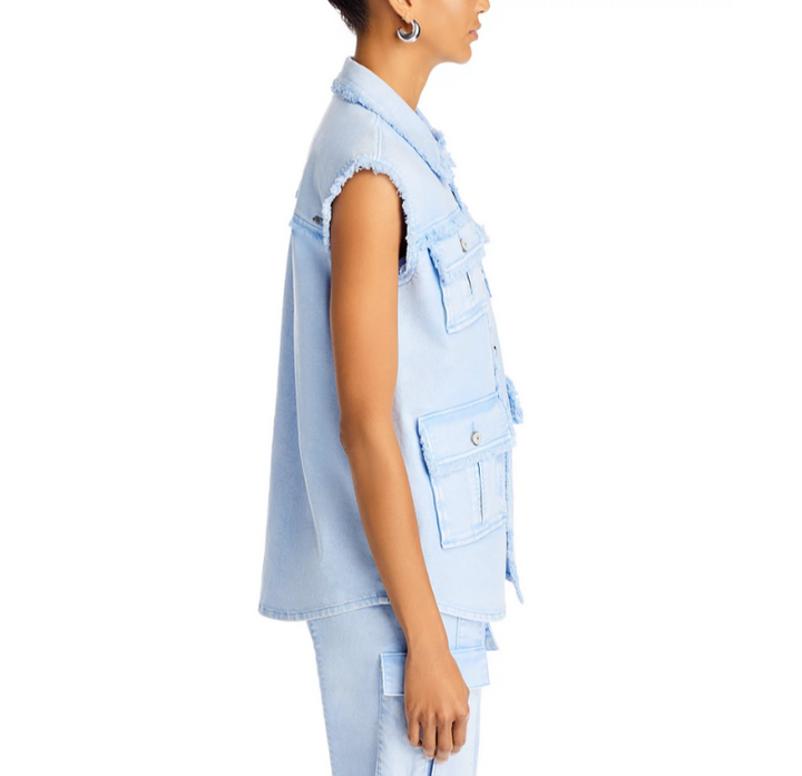 Cinq à Sept Vera Denim Vest MSRP $495