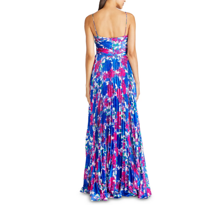 ML Monique Lhuillier Evelyn Satin Long Dress MSRP $645