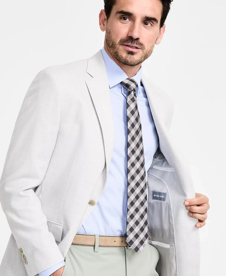 Michael Kors Men's Classic-Fit Herringbone Sport Coat MSRP $295