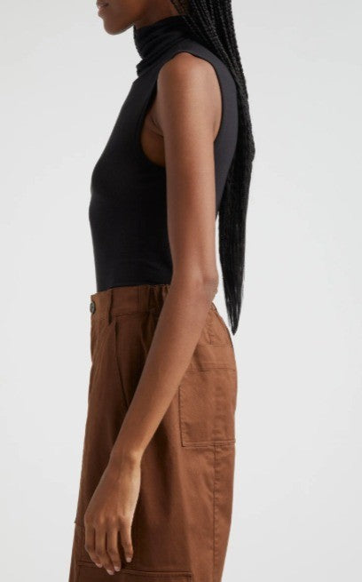 Atm Anthony Thomas Melillo Rib Knit Turtle Neck Vest MSRP $195