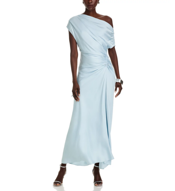 A.L.C. Penny Draped One Shoulder Gown MSRP $595