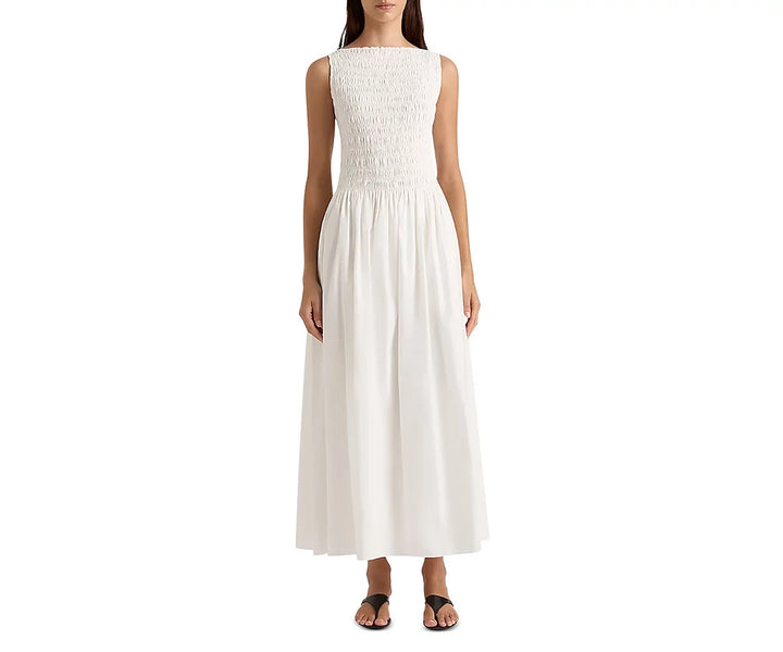 Faithfull the Brand Margot Smocked Maxi Dress MSRP $250