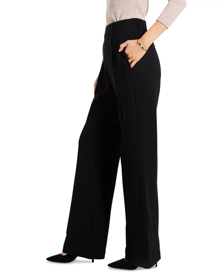 NIC+ZOE Wide Leg Pleated Knit Pants MSRP $148