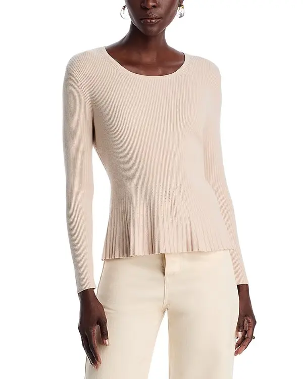 Sioni Ribbed Peplum Sweater MSRP $108