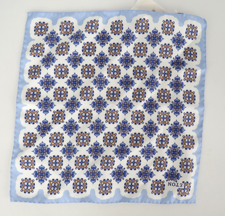Eton Geometric Silk Pocket Square MSRP $90