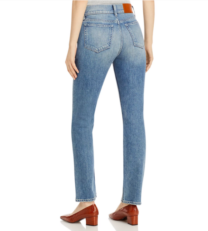 Lafayette 148 New York High Rise Straight Jeans MSRP $498