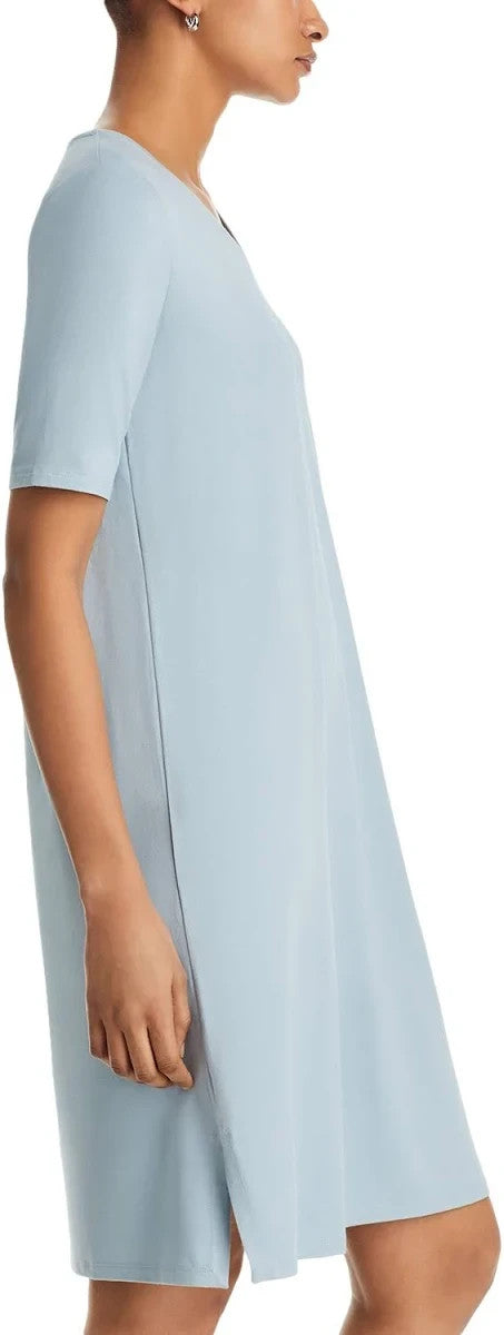 Eileen Fisher V Neck Jersey Dress MSRP $198