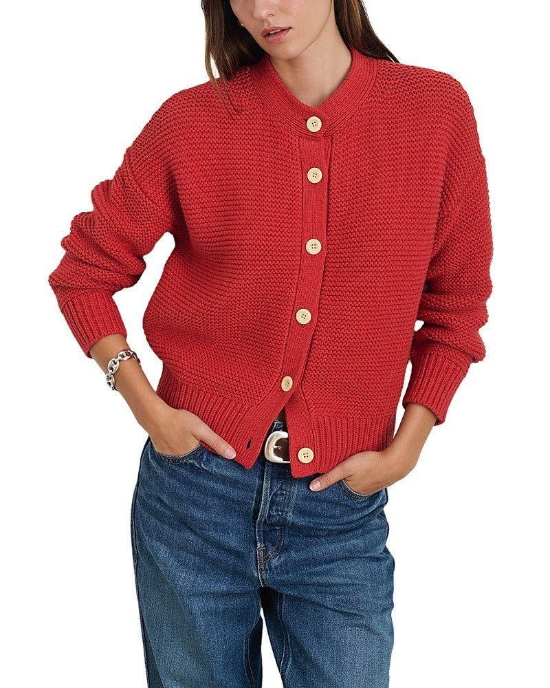 Alex Mill Nico Crewneck Cotton Cardigan MSRP $178