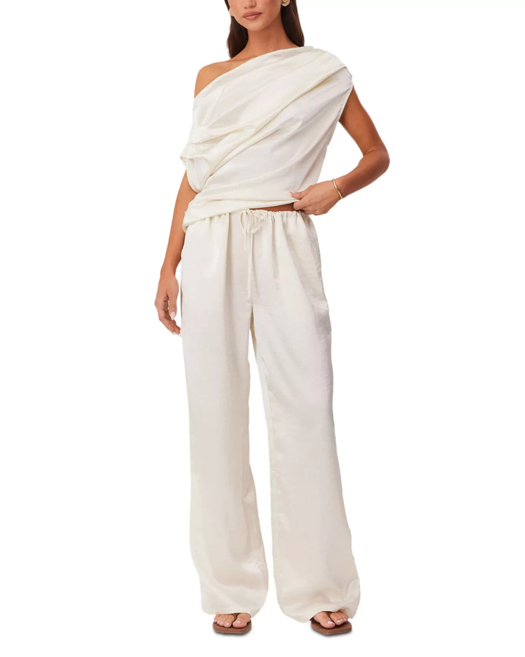 SNDYS Dove Asymmetrical Top MSRP $99