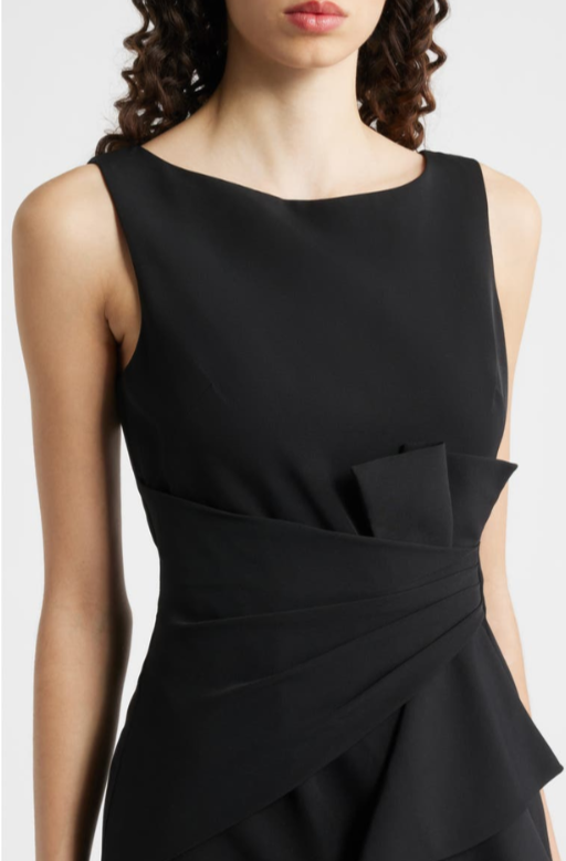Eliza J Ruffled Sleeveless Gown MSRP $198