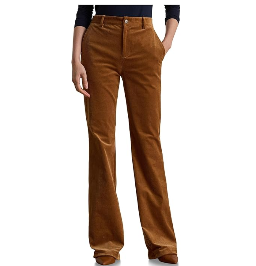 Lauren Ralph Lauren High Rise Corduroy Flare Pants MSRP $165