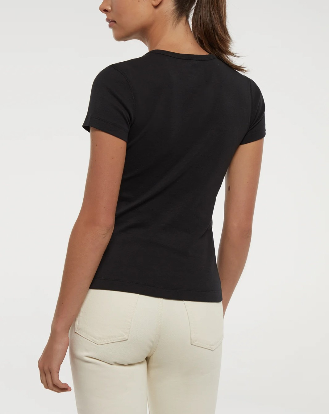 Three Dots Women's Short Sleeve Crewneck T-Shirt MSRP $42