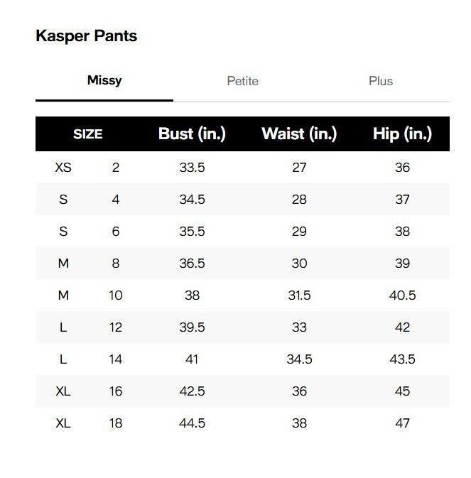 Kasper Women's Stretch-Crepe Straight-Leg Pants MSRP $79