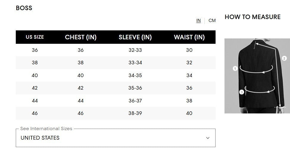 Boss Hutson Melange Slim Fit Suit Jacket MSRP $645