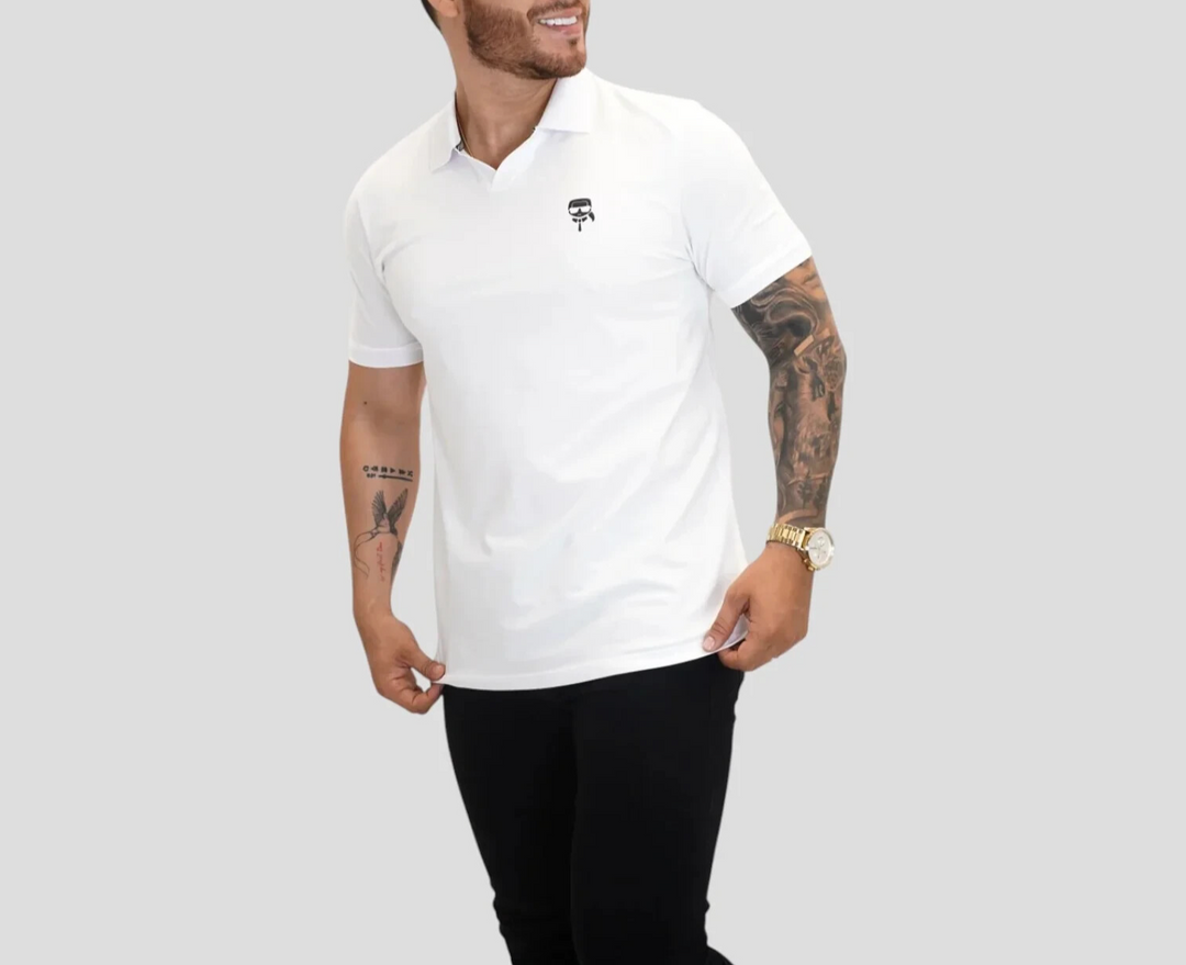 Karl Lagerfeld Logo Polo Shirt MSRP $110