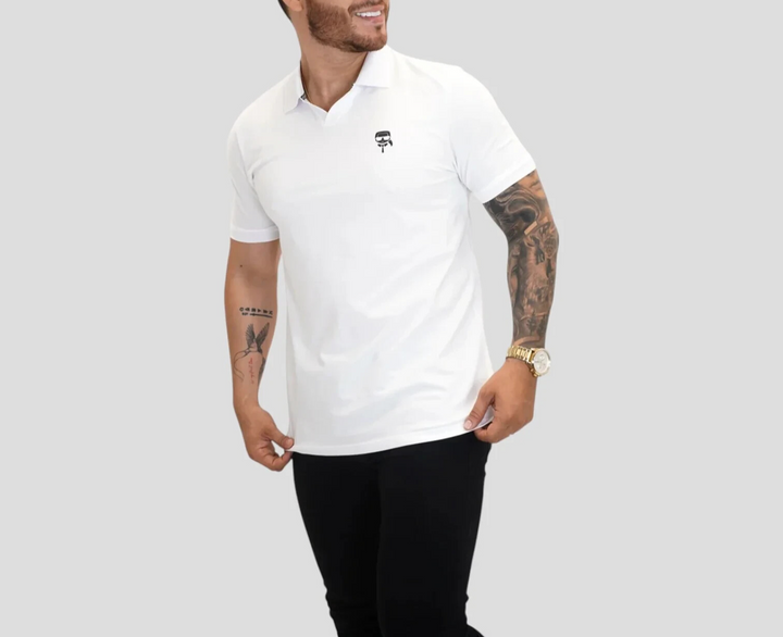 Karl Lagerfeld Logo Polo Shirt MSRP $110