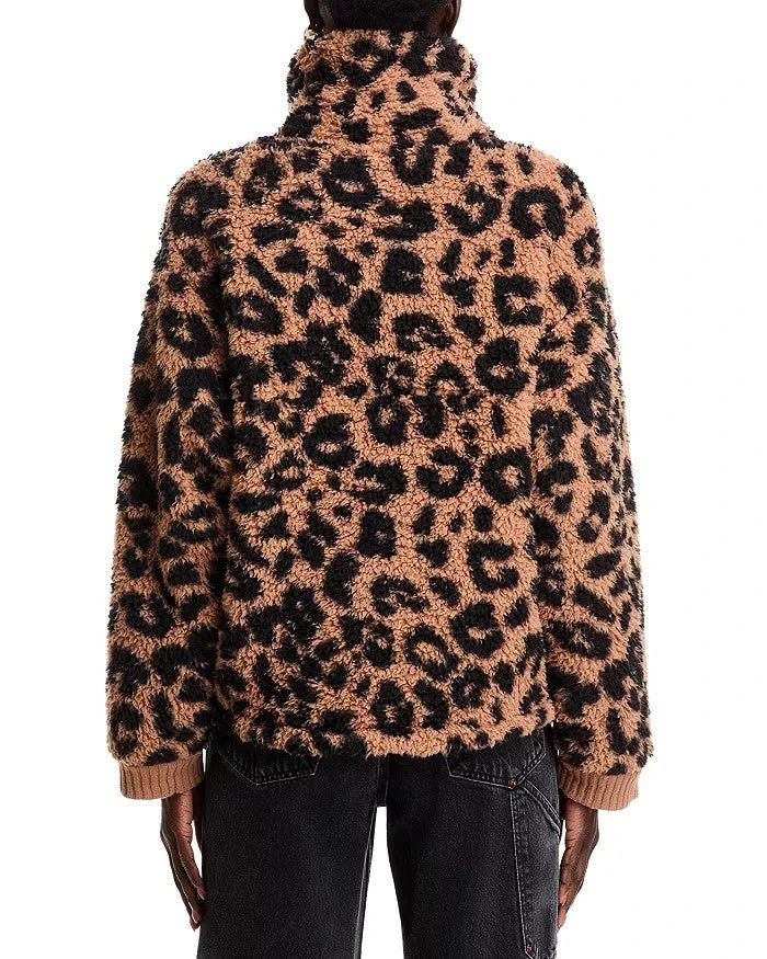 Vintage Havana Leopard Print Sherpa Jacket MSRP $98