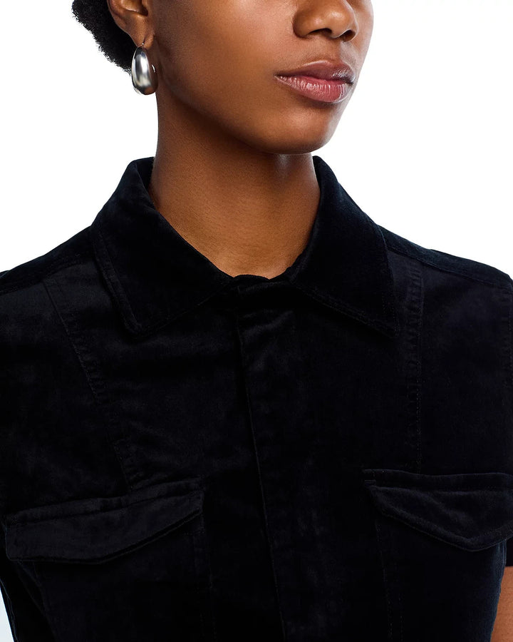 Good American Fit For Success Velvet Jumpsuit MSRP $249