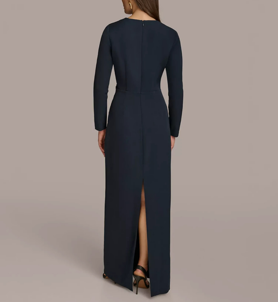 Donna Karan New York Women's Jewel-Neck Embellished Gown MSRP $249