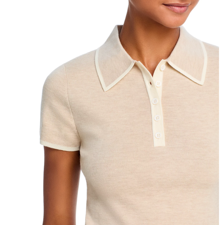 Alice and Olivia Meda Polo Sweater MSRP $330