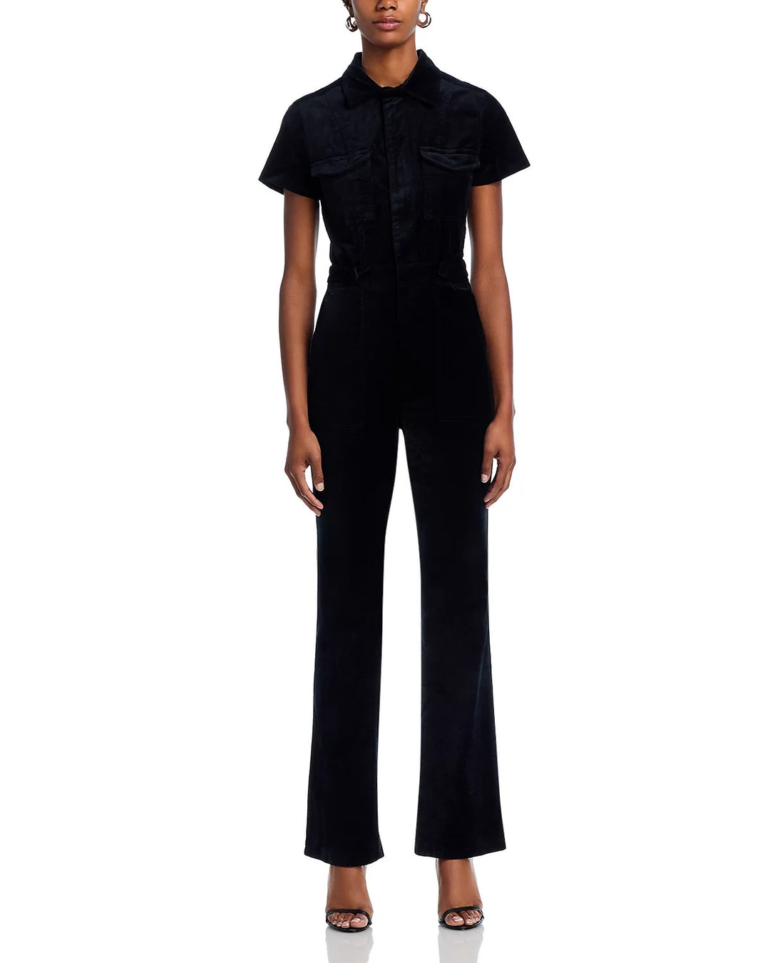 Good American Fit For Success Velvet Jumpsuit MSRP $249