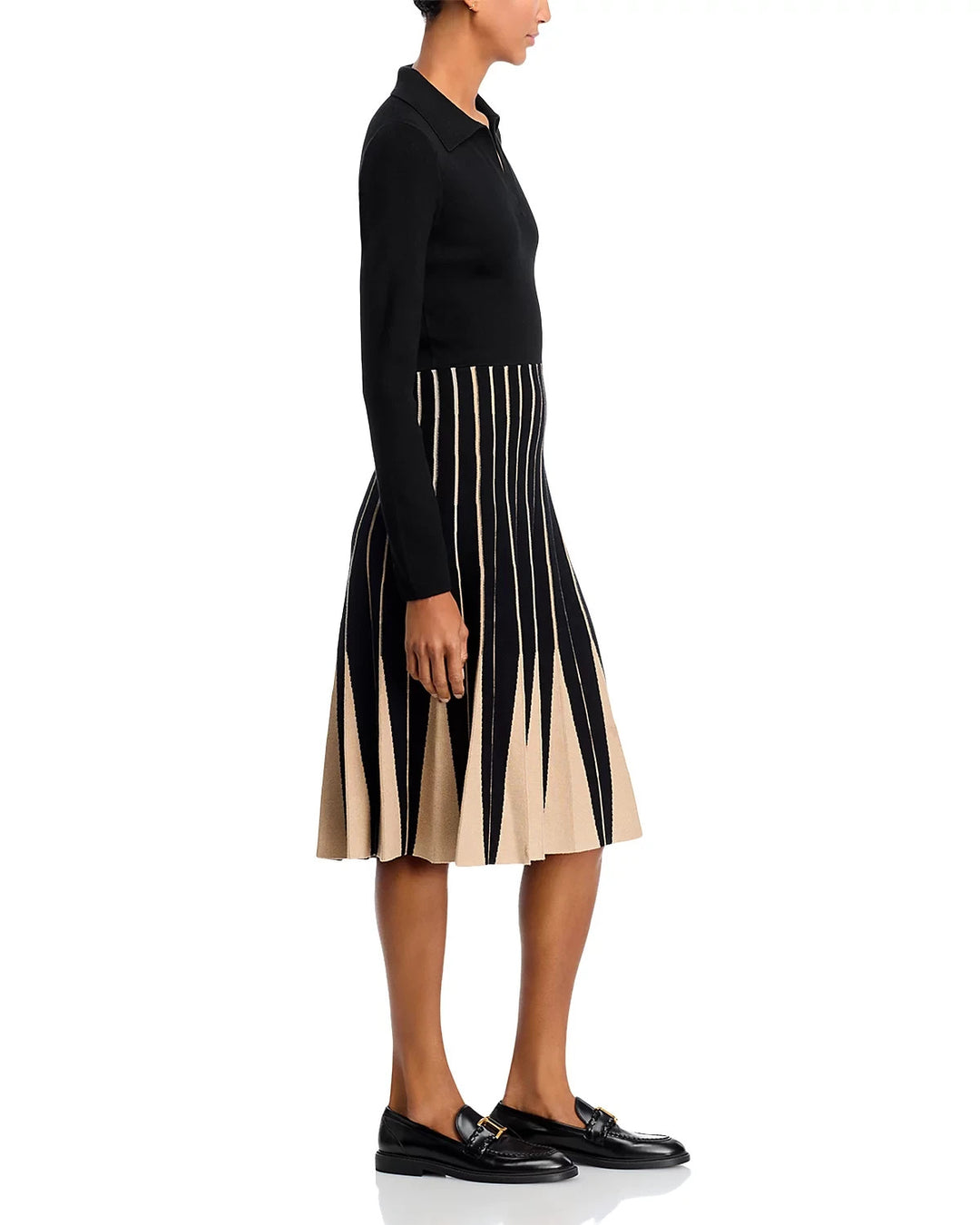T Tahari Pleated Sweater Dress MSRP $128