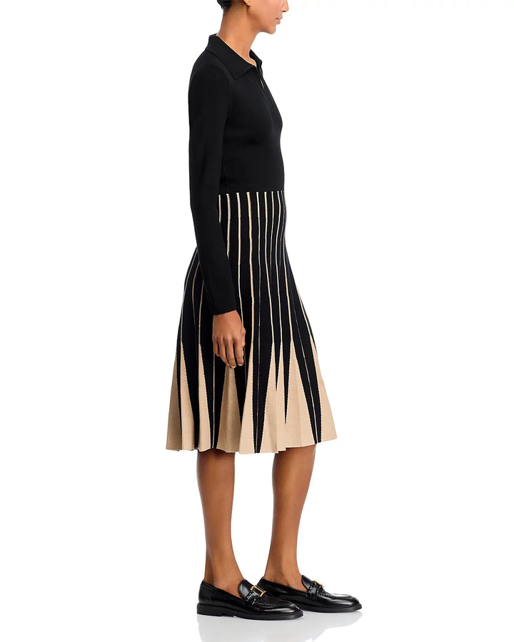 T Tahari Pleated Sweater Dress MSRP $128