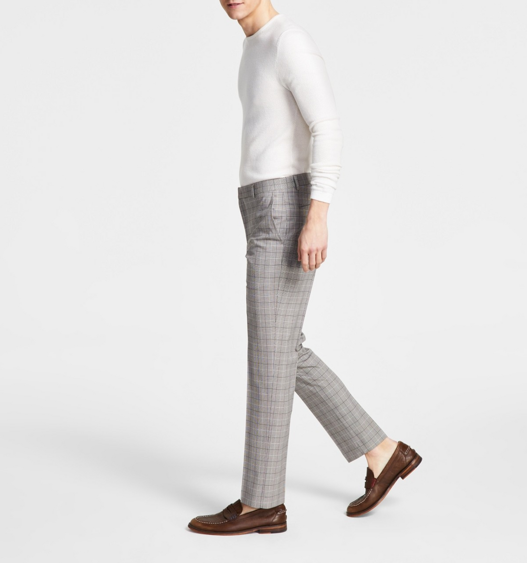 Tommy Hilfiger Men's Modern-Fit TH Flex Stretch Plaid Dress Pants MSRP $95