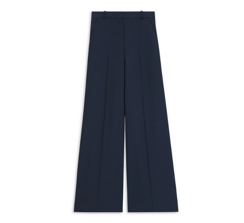 Theory High Waist Wide Leg Trousers MSRP $325