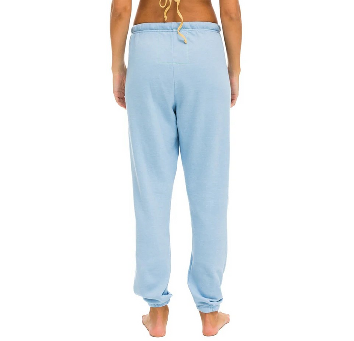 Aviator Nation Rainbow Heart Stitch Sweatpants MSRP $156