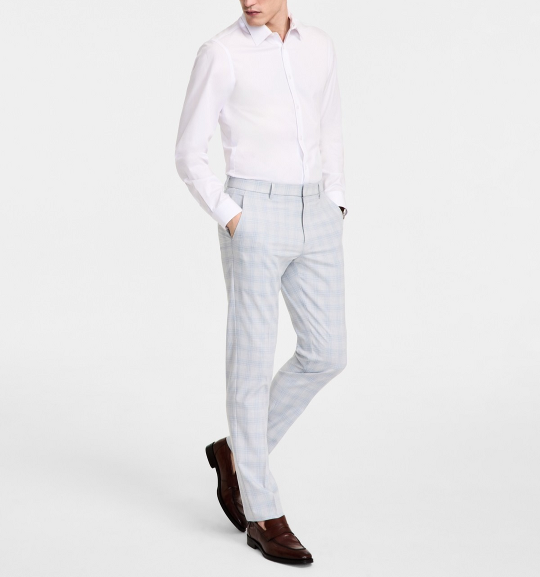 Tommy Hilfiger Modern Fit Plaid Dress Pant MSRP $95