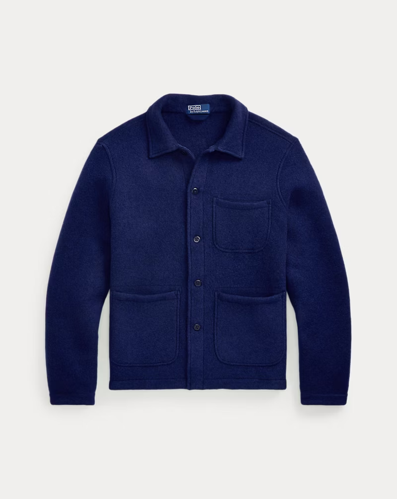 Polo By Ralph Lauren Wool Blend Utility Shirt Jacket MSRP $298