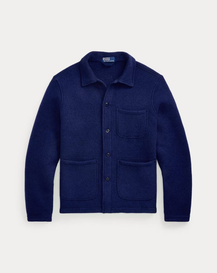 Polo By Ralph Lauren Wool Blend Utility Shirt Jacket MSRP $298
