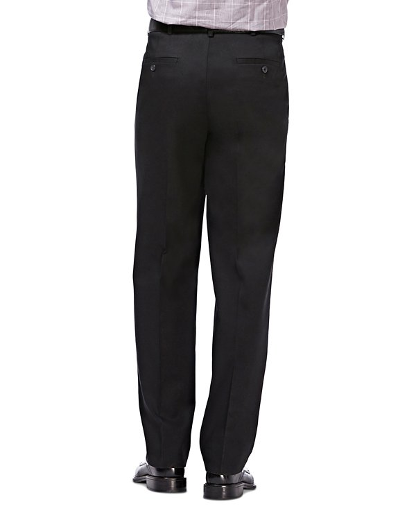 Haggar Men's Premium No Iron Khaki Classic Fit Pleat Waist Pants MSRP $70