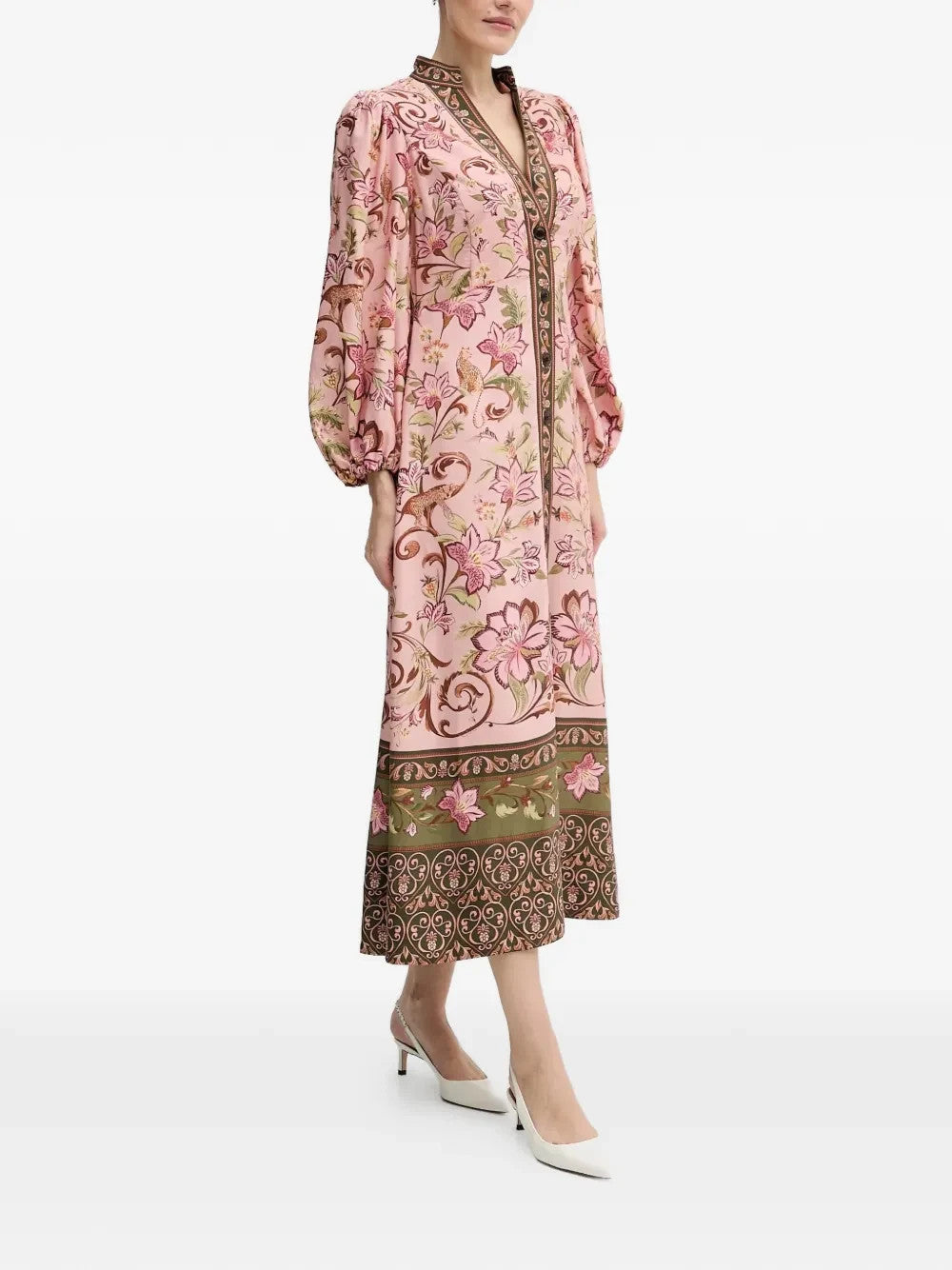 Barbour X Farm Rio Alice MIDI Dress MSRP $550