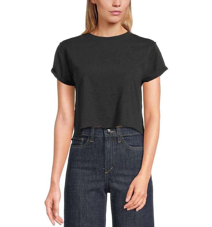 Free People the Perfect T-Shirts Black MSRP $38