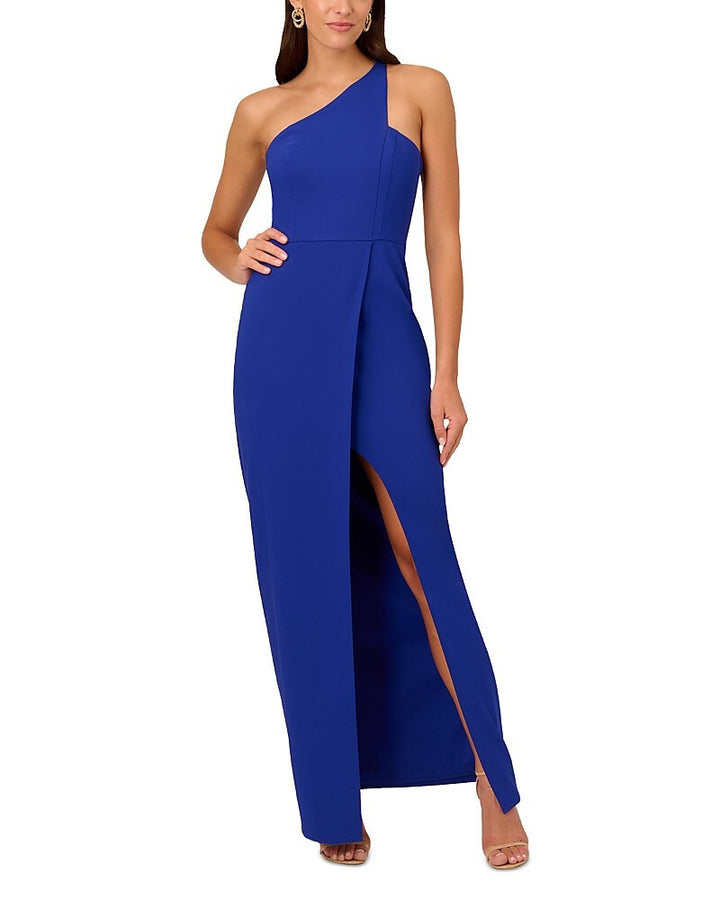 Liv Foster Crepe One Shoulder Gown MSRP $245