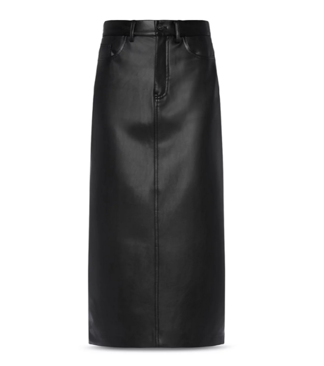 7 For All Mankind Faux Leather Skirt MSRP $218